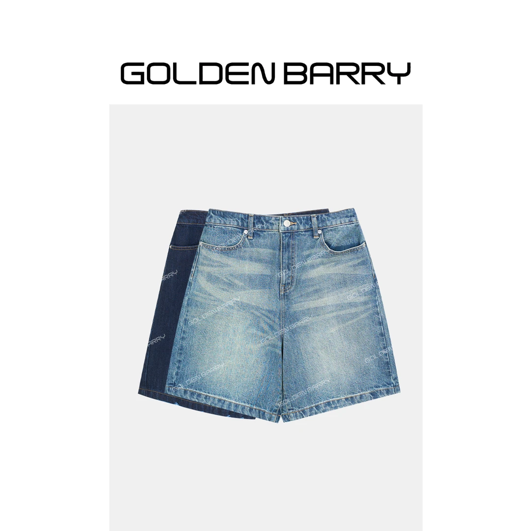 GOLDENBARRY|562041“漫染星轨”“”酷帅牛仔短裤