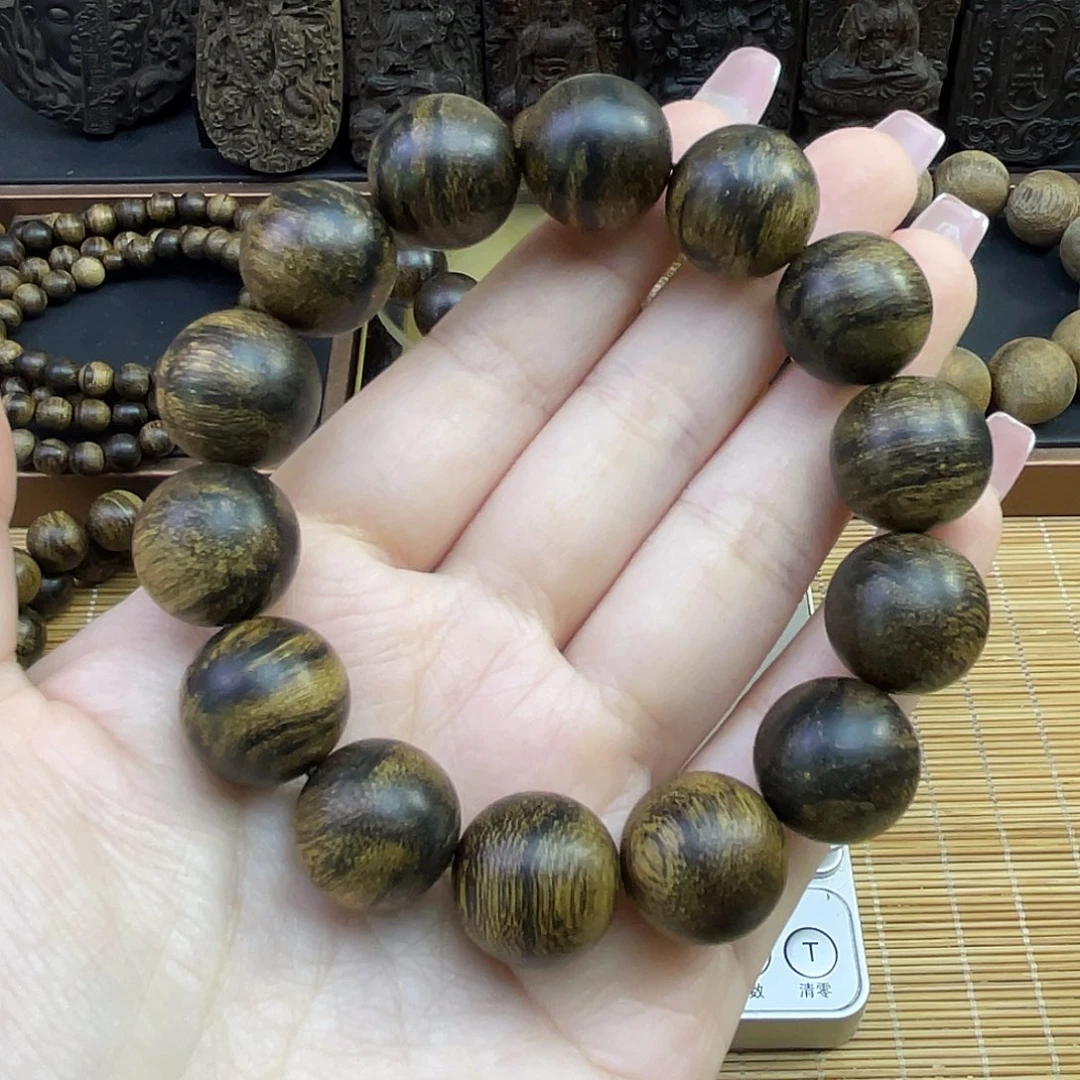 中***心沉香手串达拉干沉香