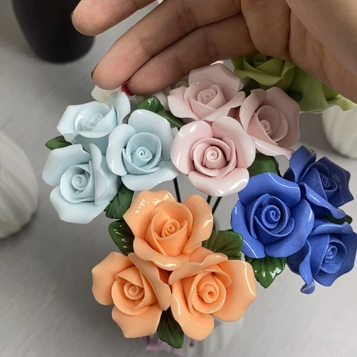 陶瓷陶瓷材料加工4朵