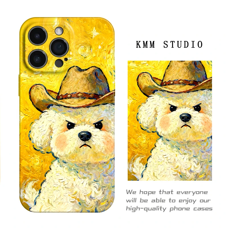 牛仔狗狗•新款菲林软壳适用iphone苹果手机壳/华为/vivo/小米oppo