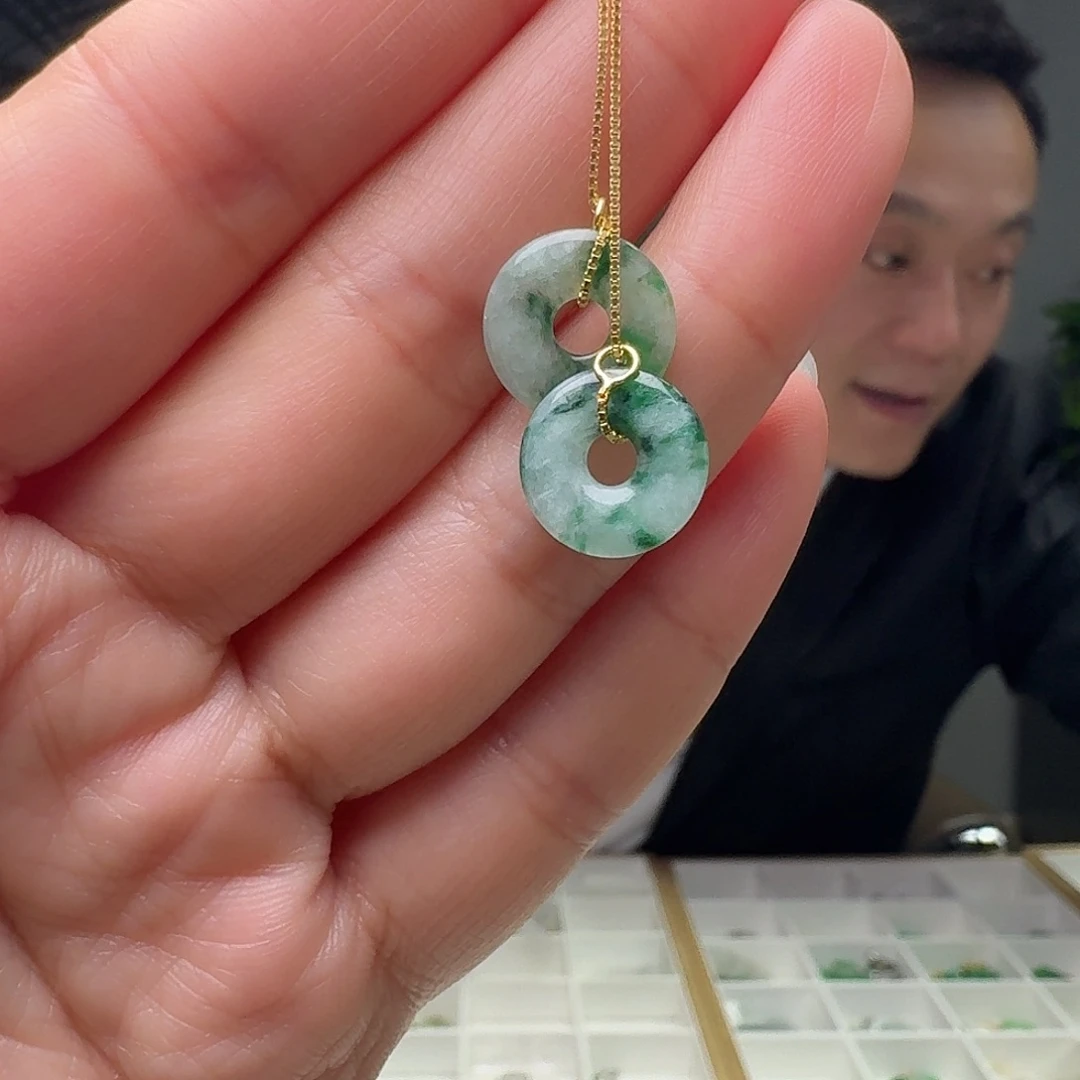 翡翠银S925镶嵌耳饰多样性发货其一