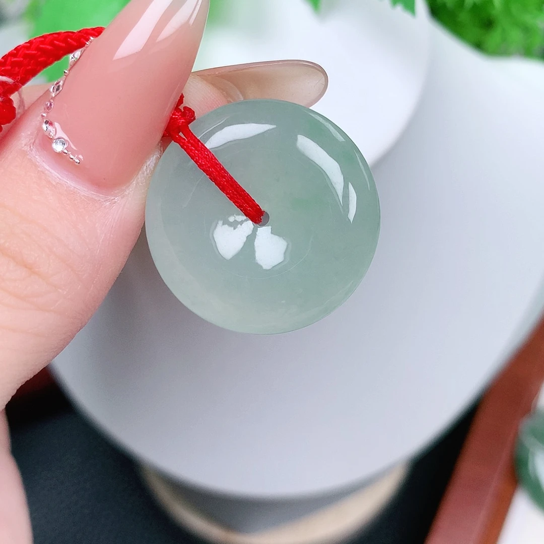翡翠未镶嵌颈饰平安24.4-7.2