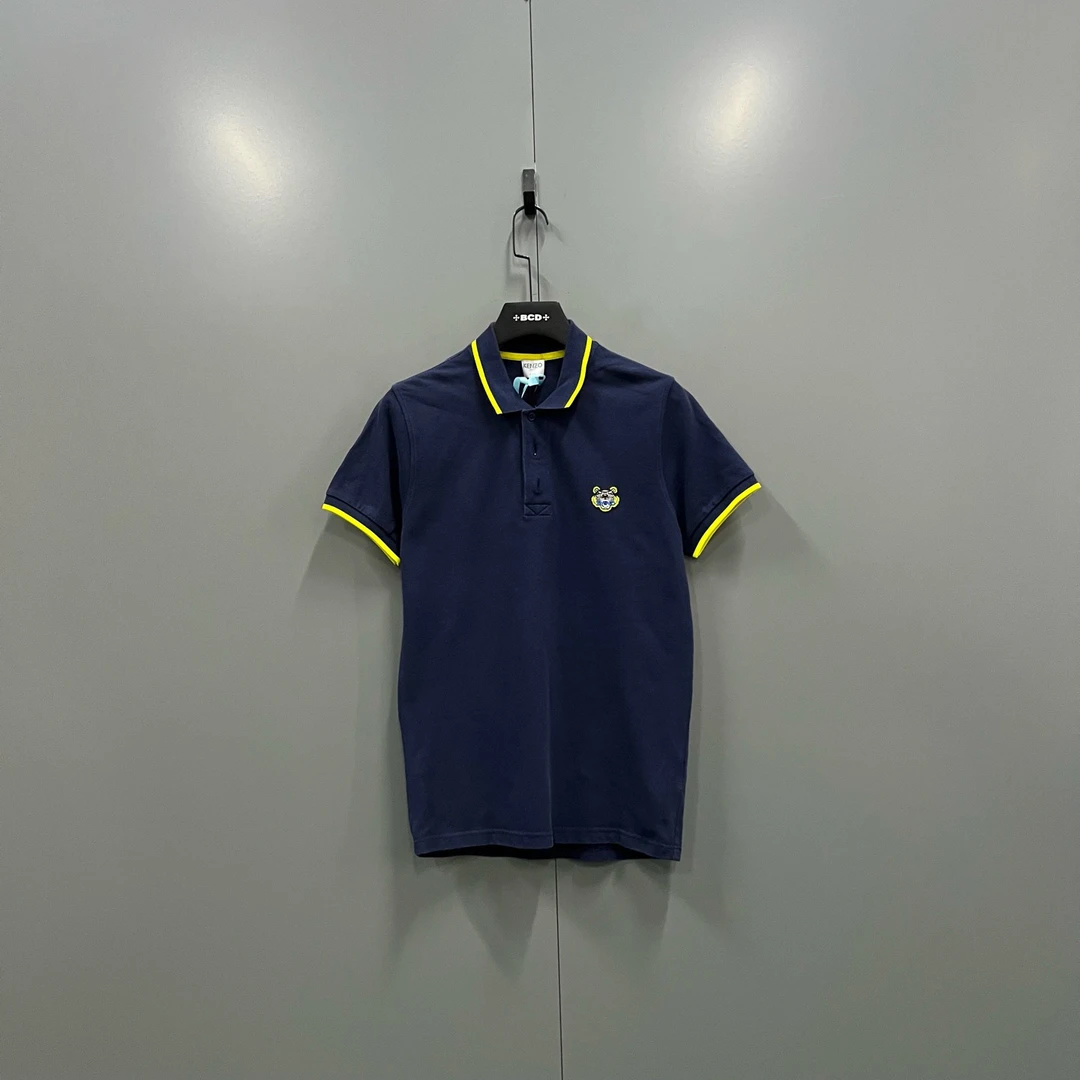 95新 maje jp922 深蓝色虎头刺绣polo衫 S 207176
