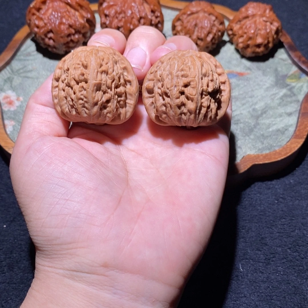 吊坠文玩核桃白狮子37