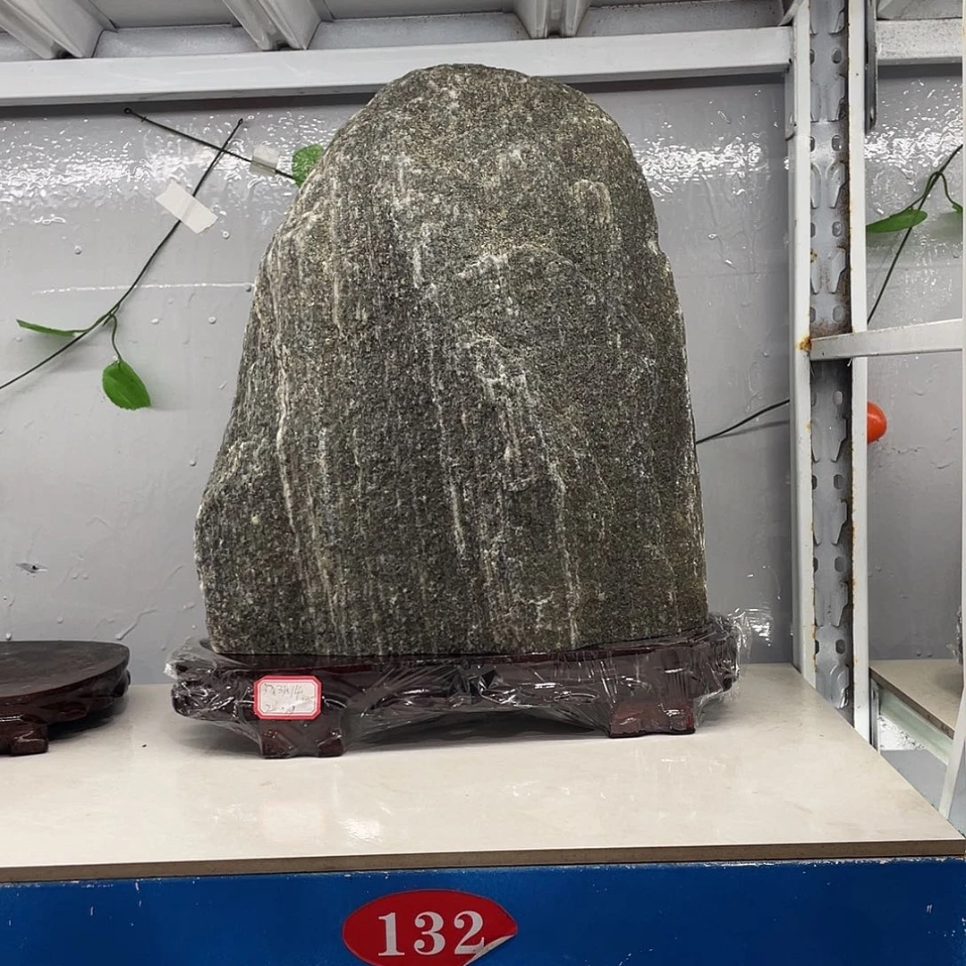 平***家石材靠山石平安石摆件