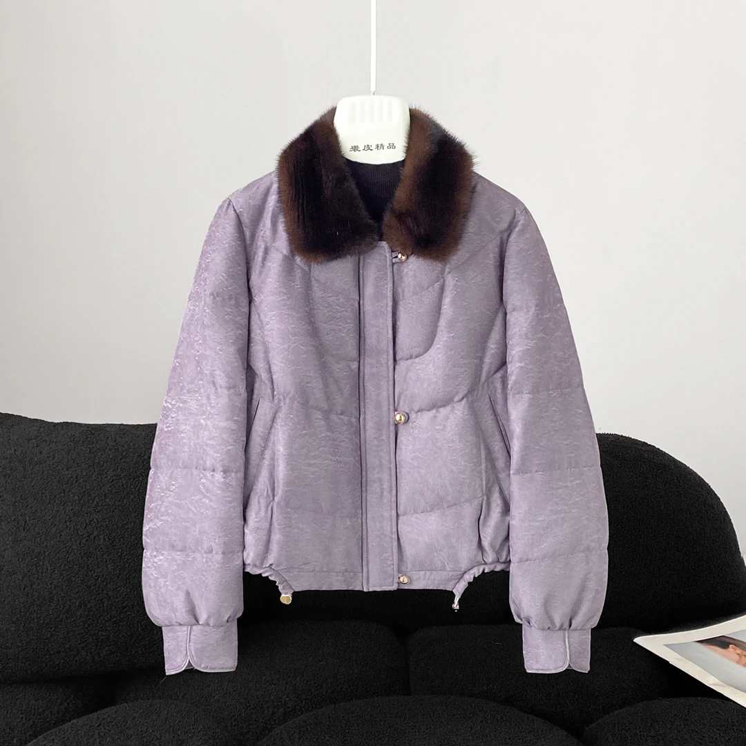 KAISER/凯撒5Y1828时尚休闲百搭女士保暖简约加厚翻领秋冬鹅绒服