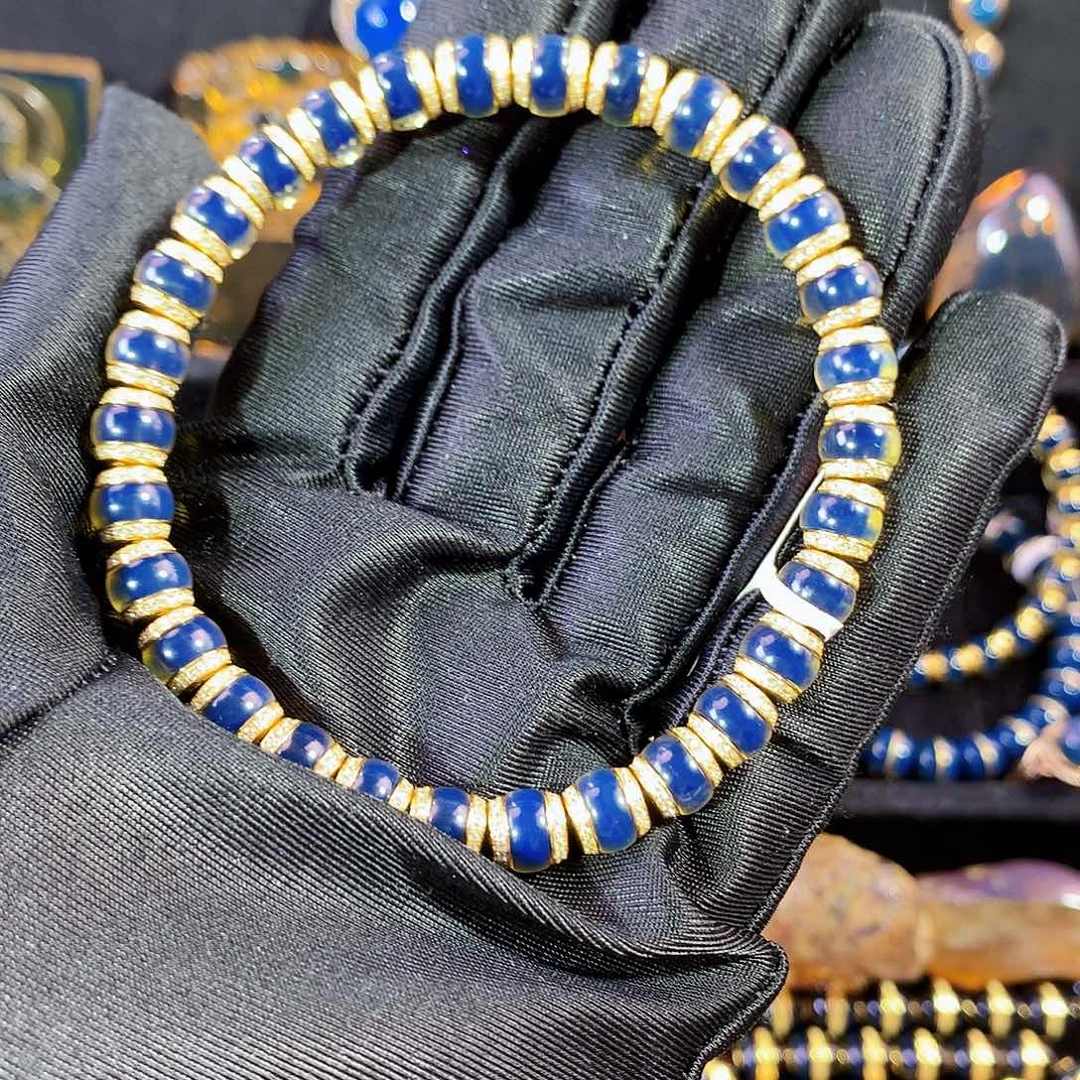 琥珀珠宝奇石银S925镀金镶嵌