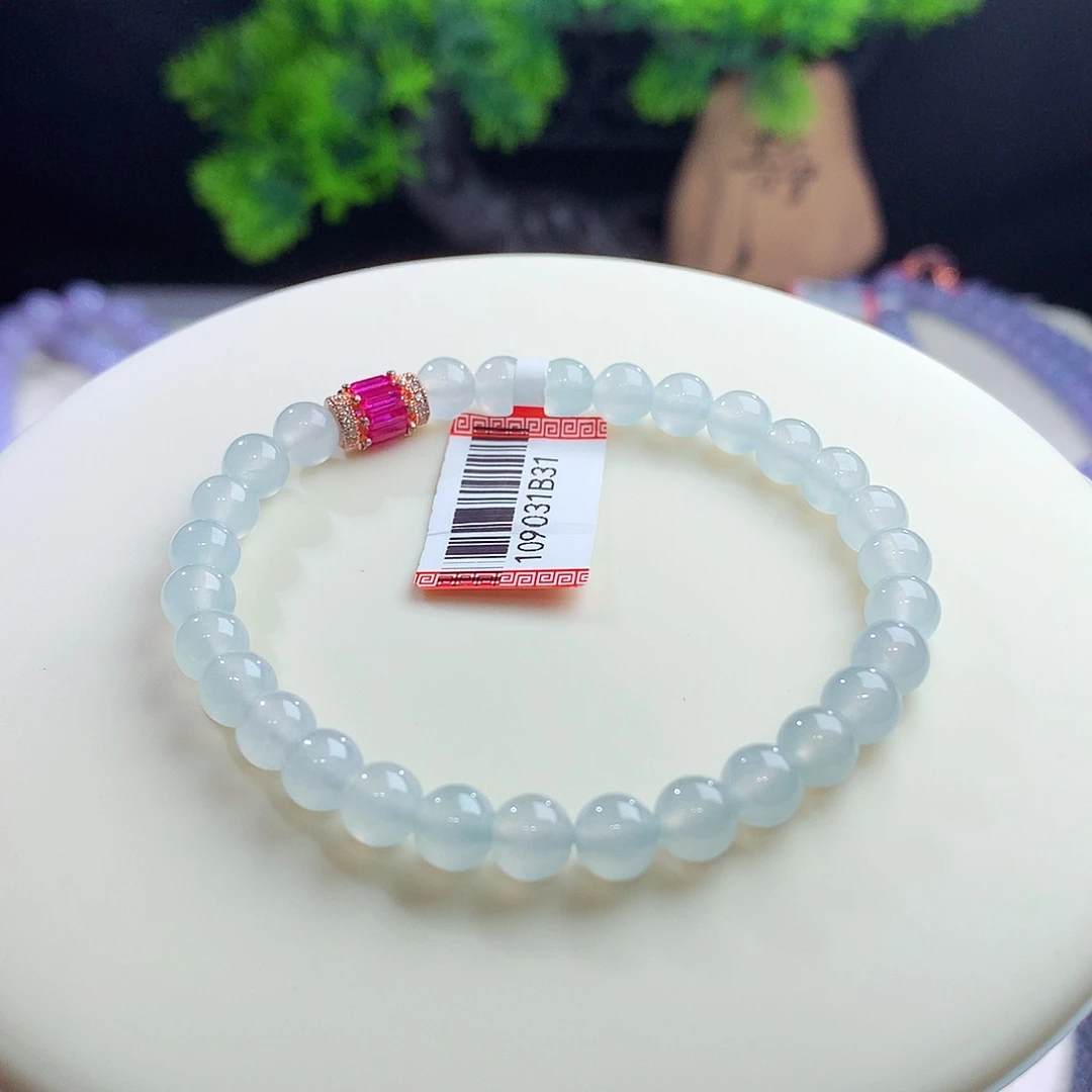 未镶嵌手串翡翠卡6mm