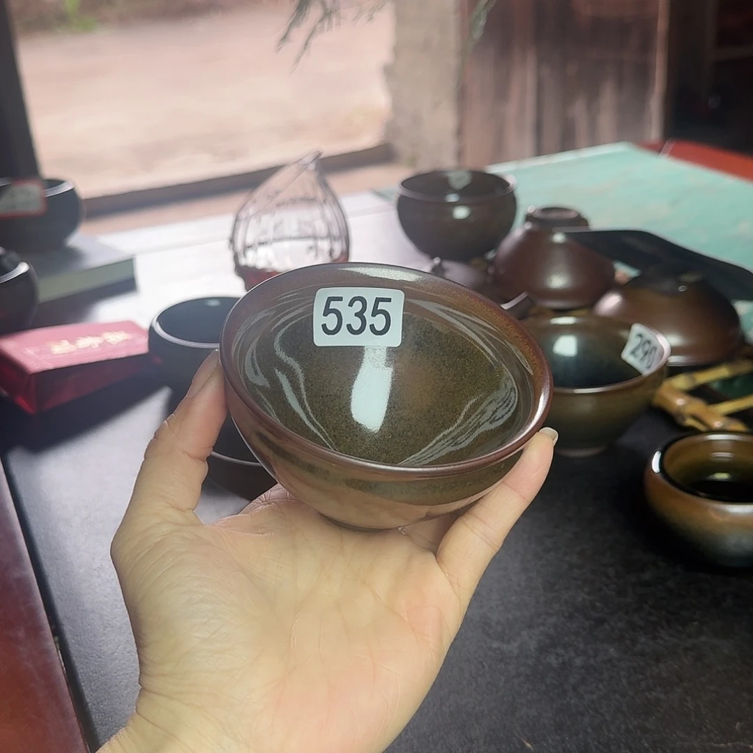 茶盏535 柴烧手工主人杯