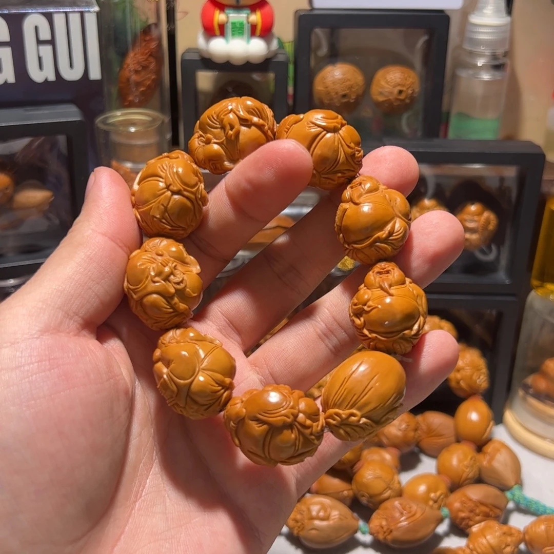 努***奇手串/手链橄榄核手工财神