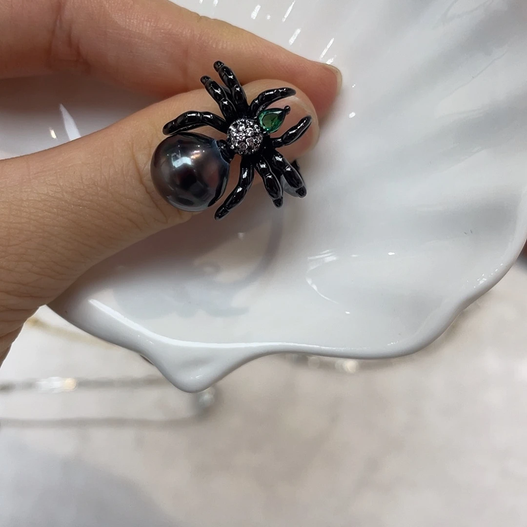 未镶嵌戒圈海水珍珠