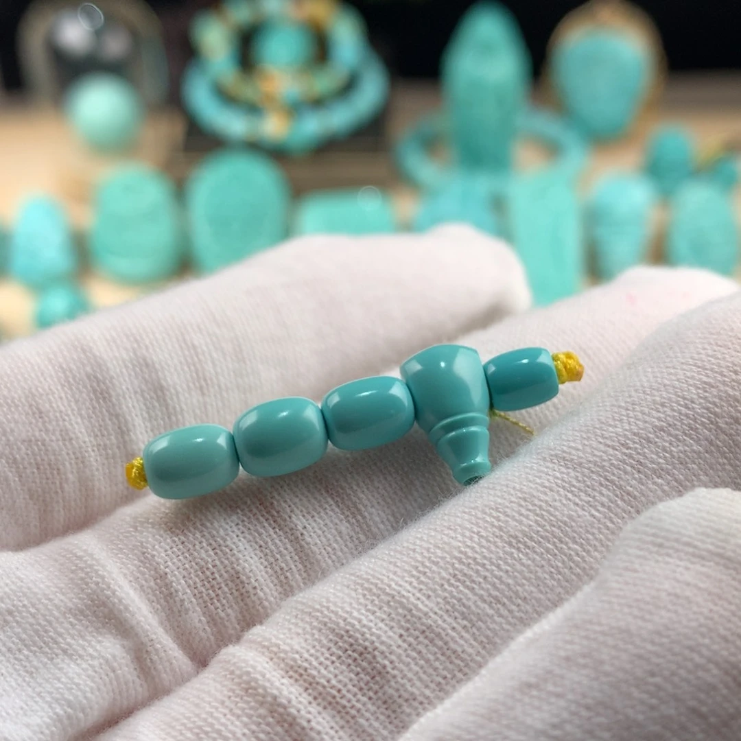 绿松石未镶嵌三通套装卡6.8