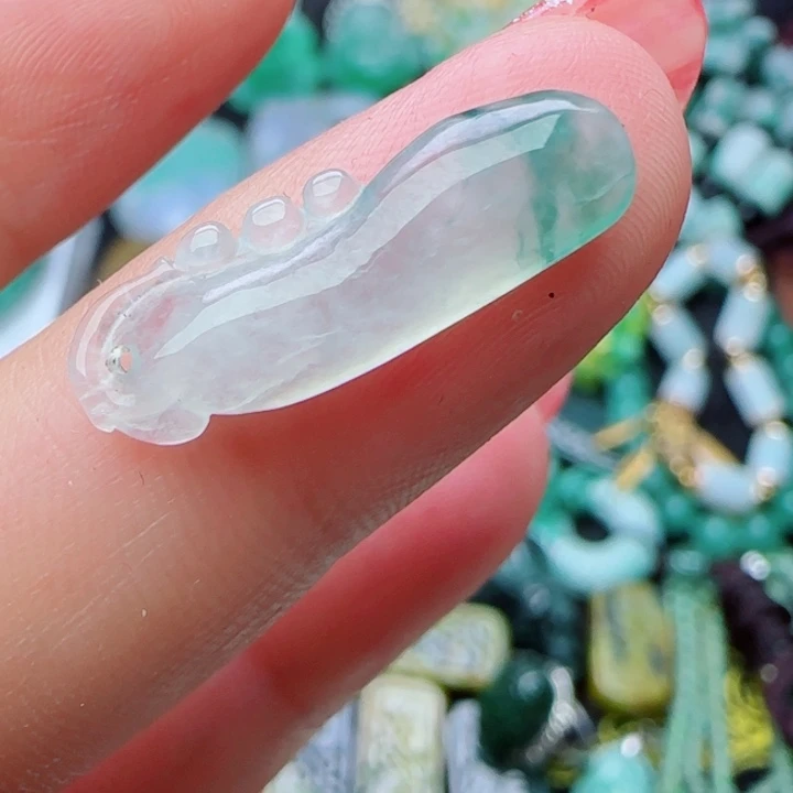 颈饰未镶嵌翡翠天然A货56