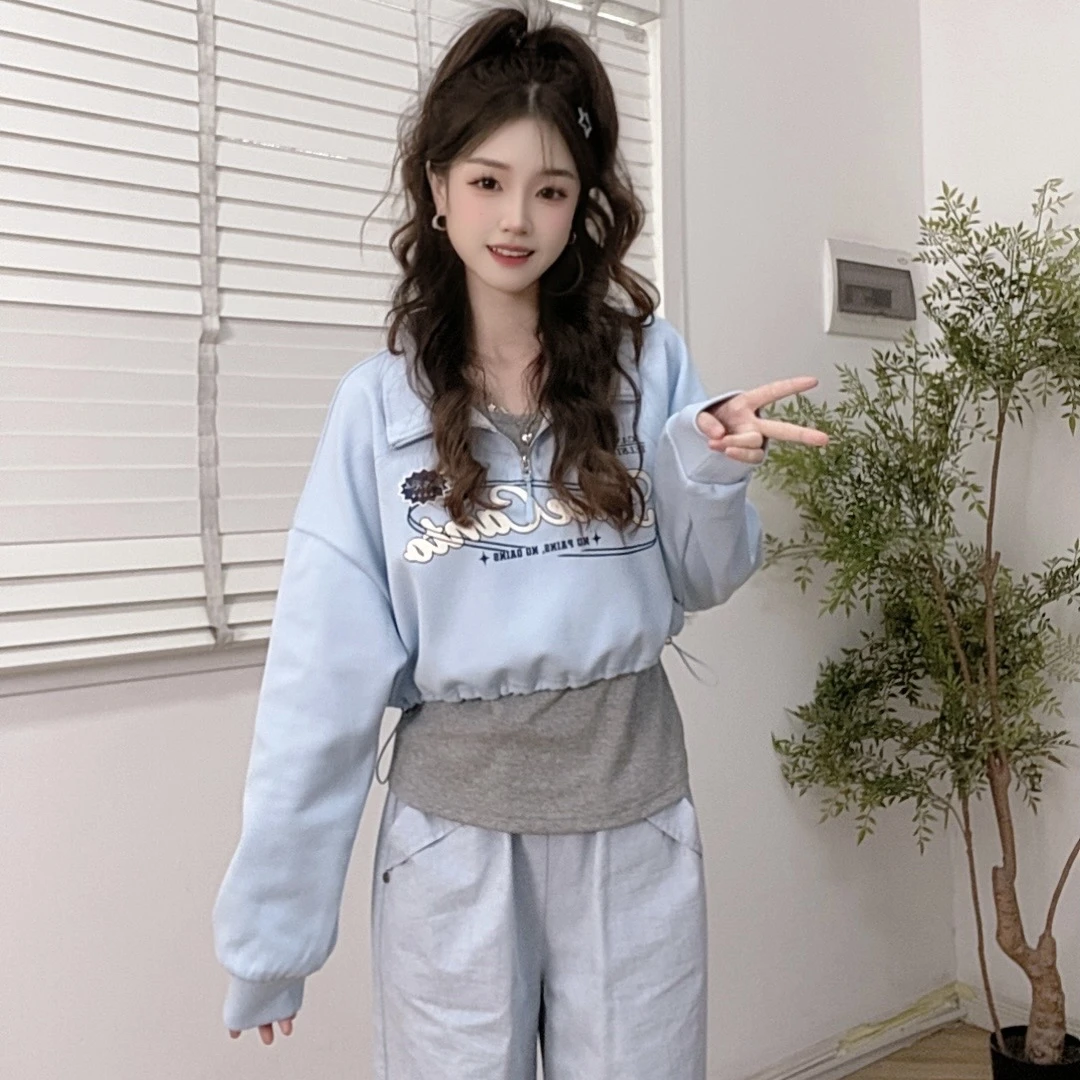 IEF/爱依服2025春季新款时尚休闲宽松针织两件套