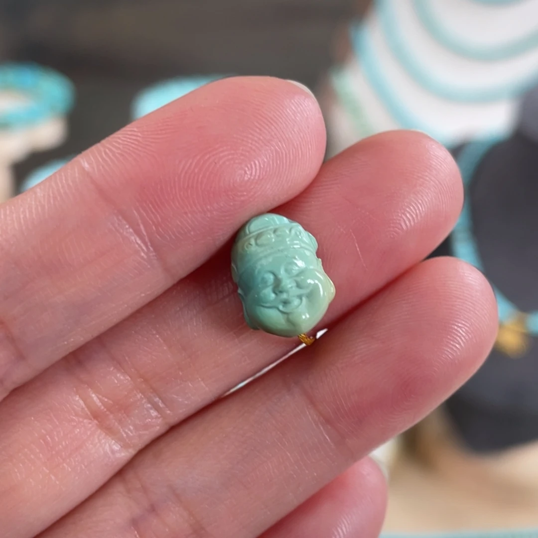 未镶嵌绿松石套链财爷爷