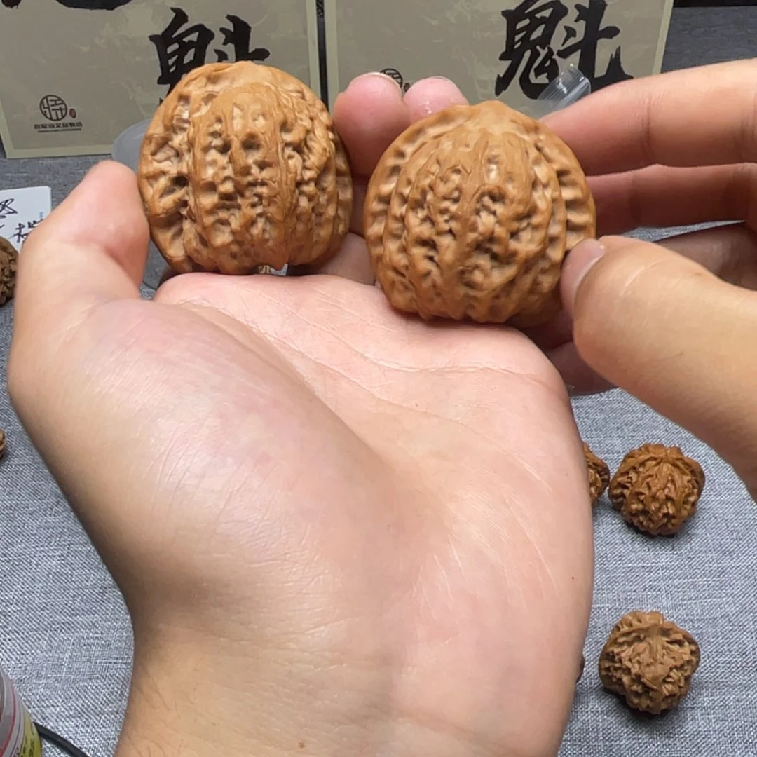 文玩核桃把件佛肚 034