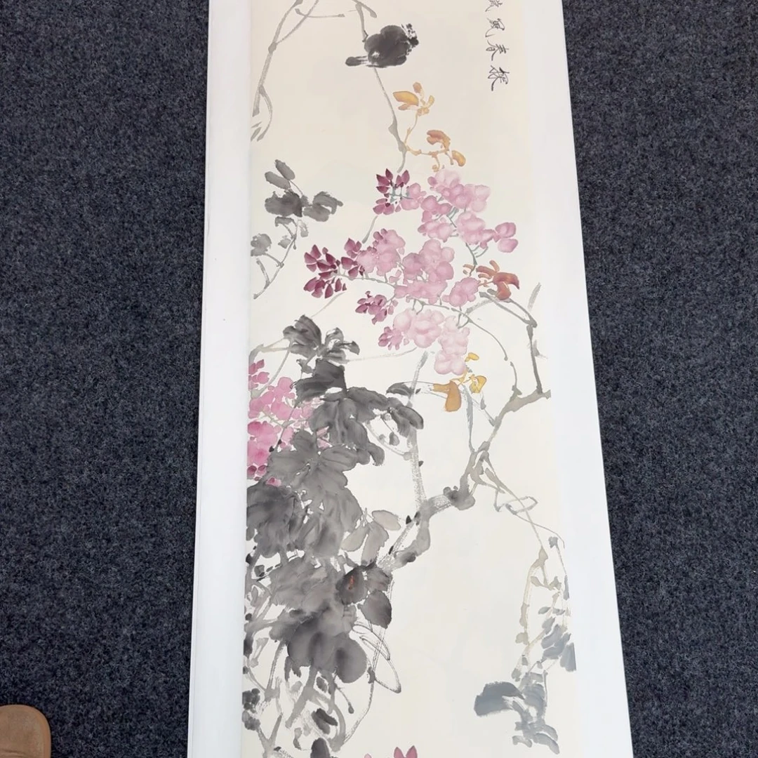 国画纯手绘山水花鸟作品