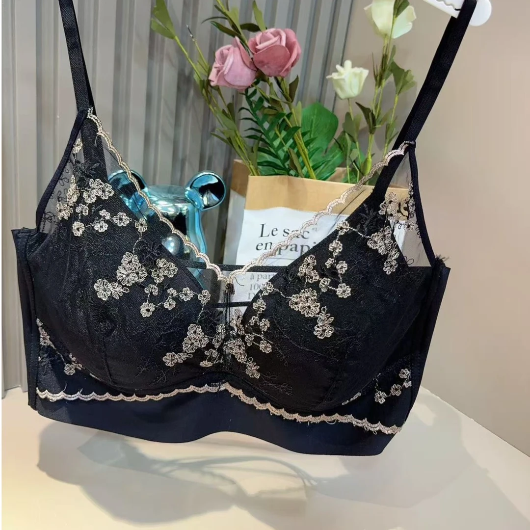 爆款美背背心-米 8501法式时尚舒适潮流一体杯款胖MM大码女装新款