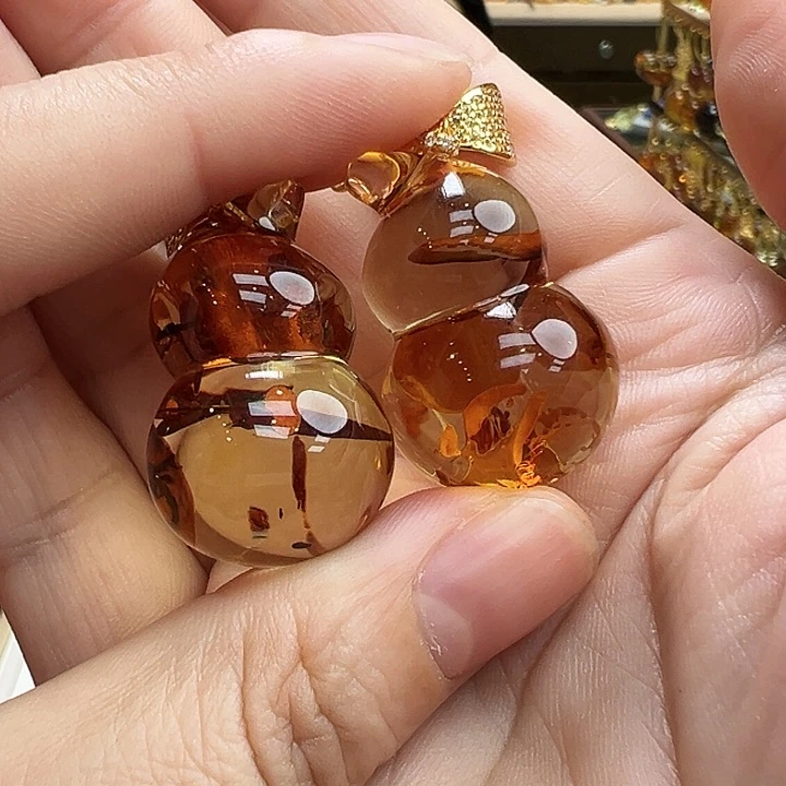 琥珀银S925镶嵌珠宝奇石
