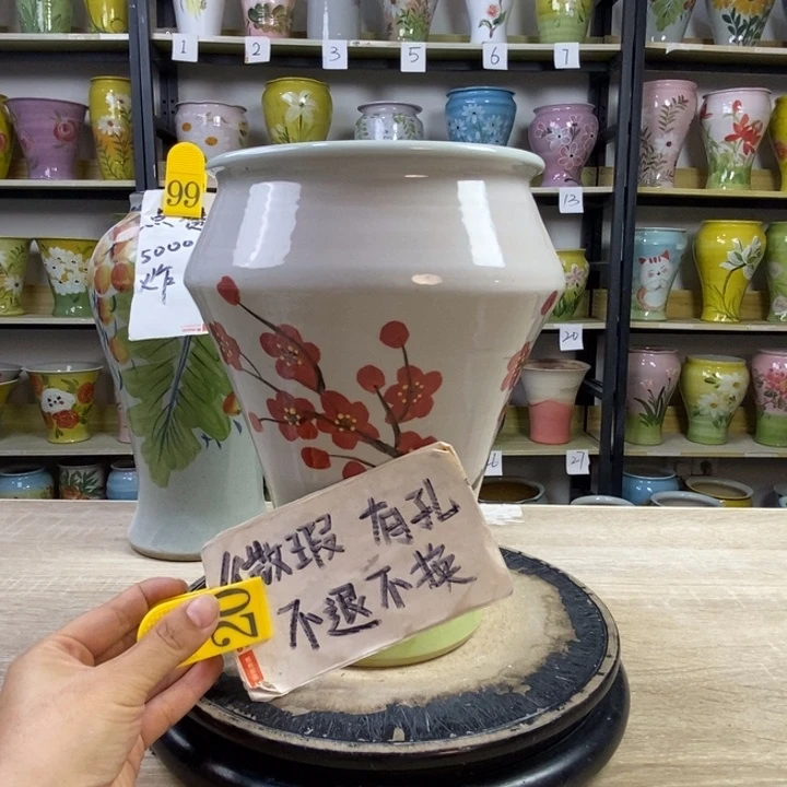 景德镇高温陶瓷花盆