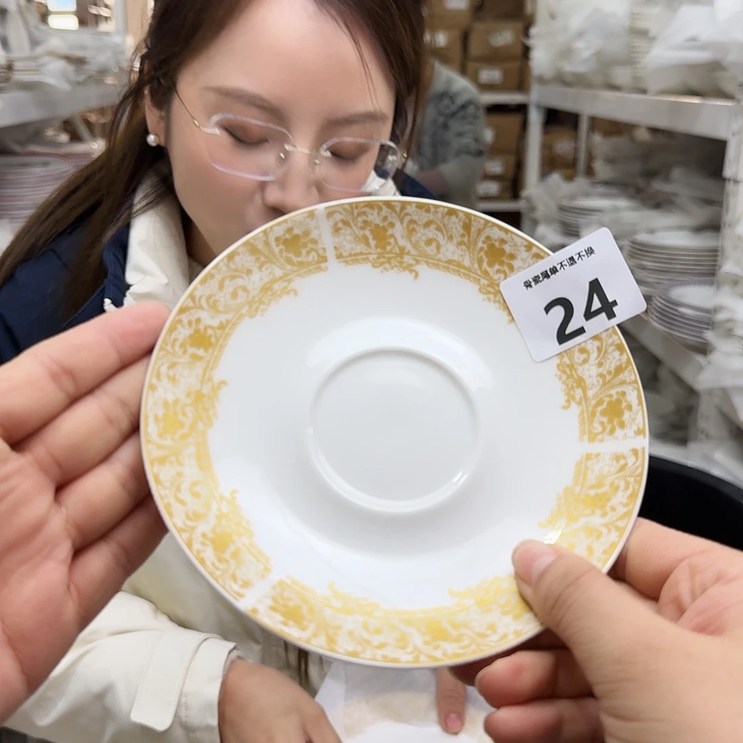 骨瓷骨瓷6英寸味碟15cm 6个实用外贸骨瓷瑕疵品不忒不还 all