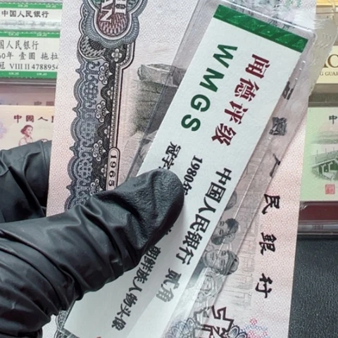 塑料第三套人民币大团结全新