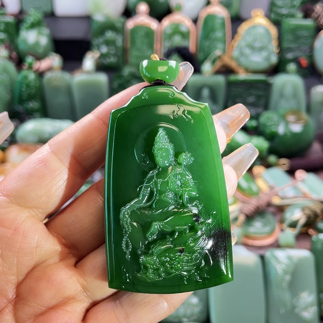 和田玉挂件未镶嵌木*