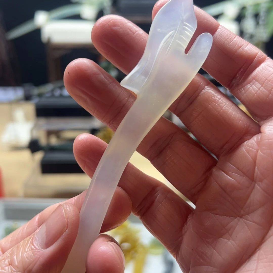 岫玉福利发簪未镶嵌