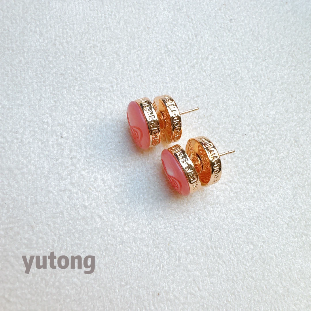 铜合金树脂耳饰 【雨桐轻奢饰品】设计款耳环YT02563