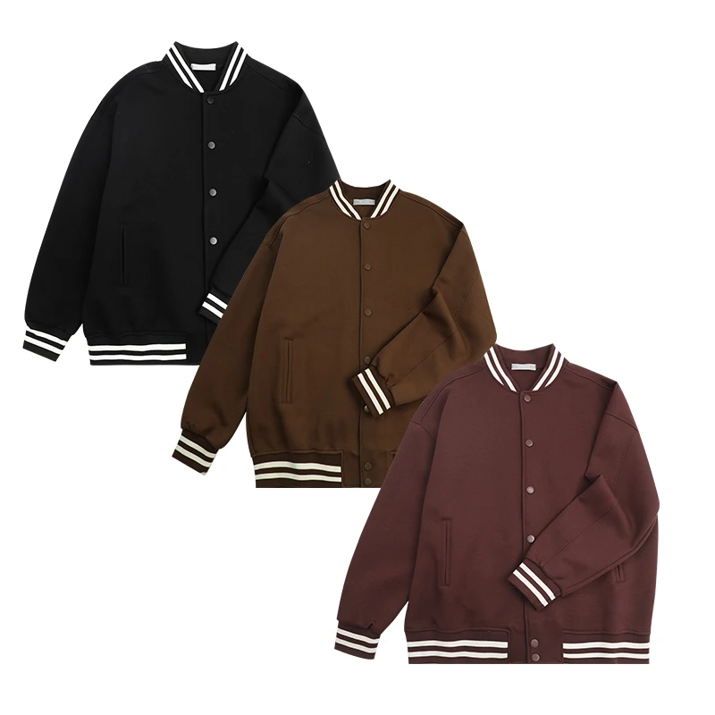 重工刺绣棒球服春秋新款宽松休闲时尚长袖小众设计感女士百搭简约