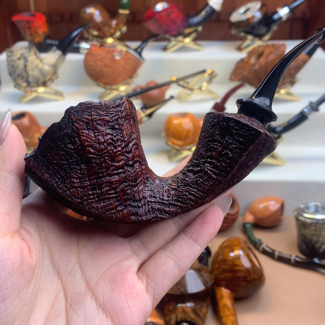 青***鹿高品质石楠木烟斗