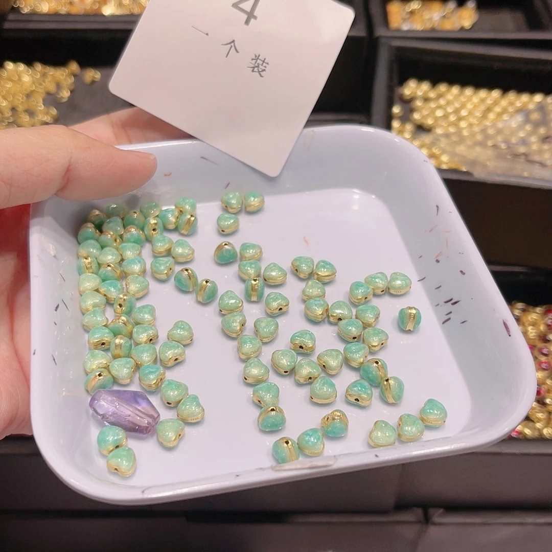 紫晶珠宝半成品银S925镀金镶嵌4