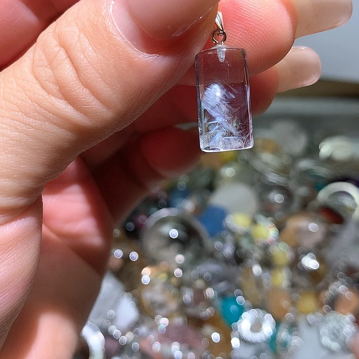 银S925镶嵌戒指水晶