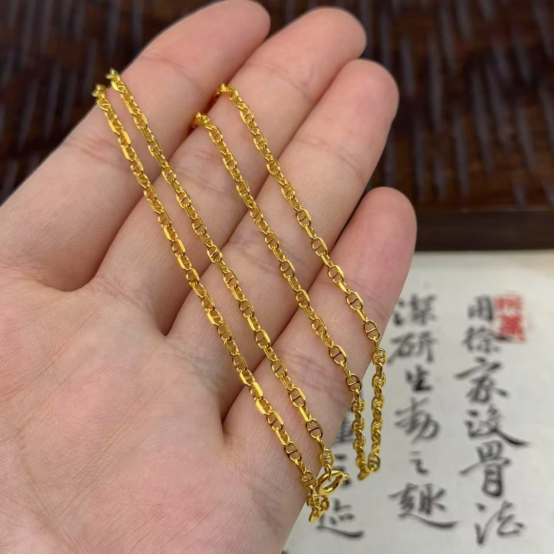 链子925银 【北野珠宝】S925银意工项链-B31H-125【45cm】