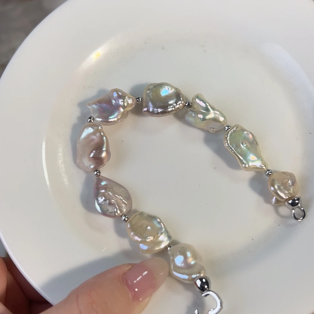 t***o天然淡水珍珠合金淡水珍珠