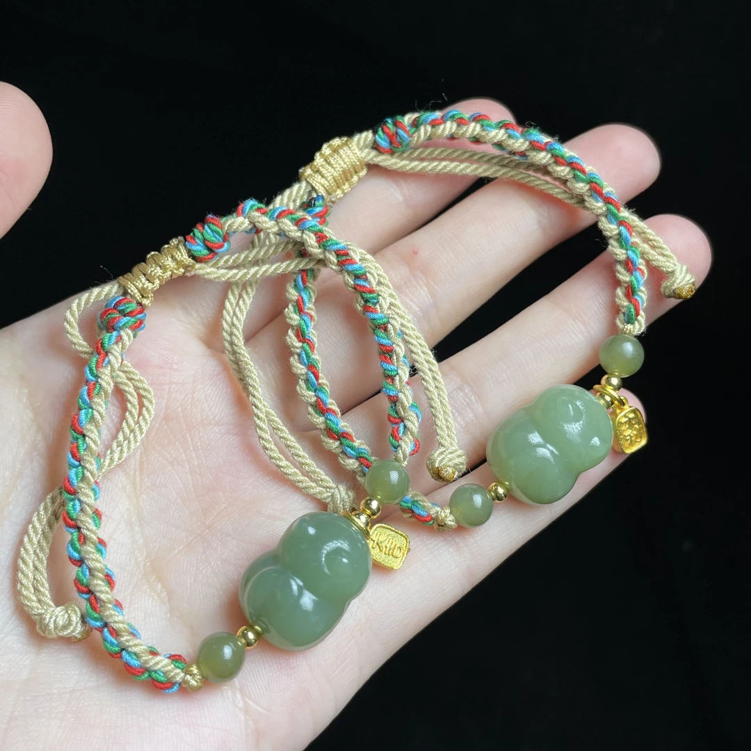 【玉总专属】和田玉趴趴猫手绳多样性发一#B040512