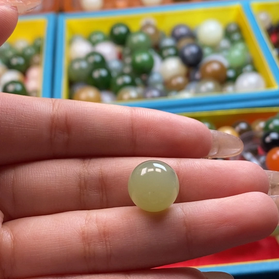 和田玉未镶嵌珠宝奇石福利青黄口单珠z12