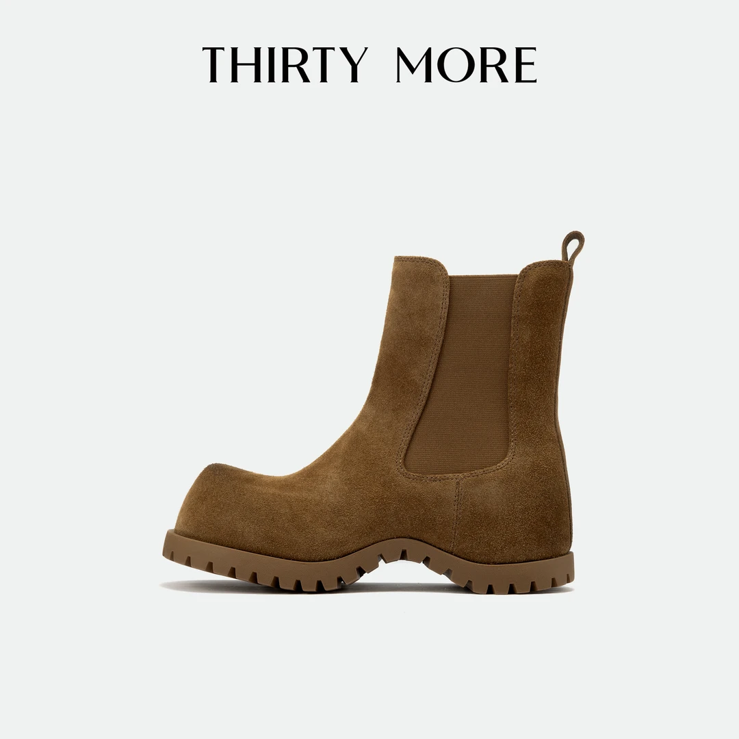 【经典复古】Thirty More复古短筒靴女2025秋冬新款增高气质短靴