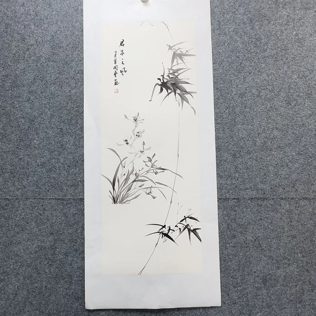 国画100*35纯手绘周艺