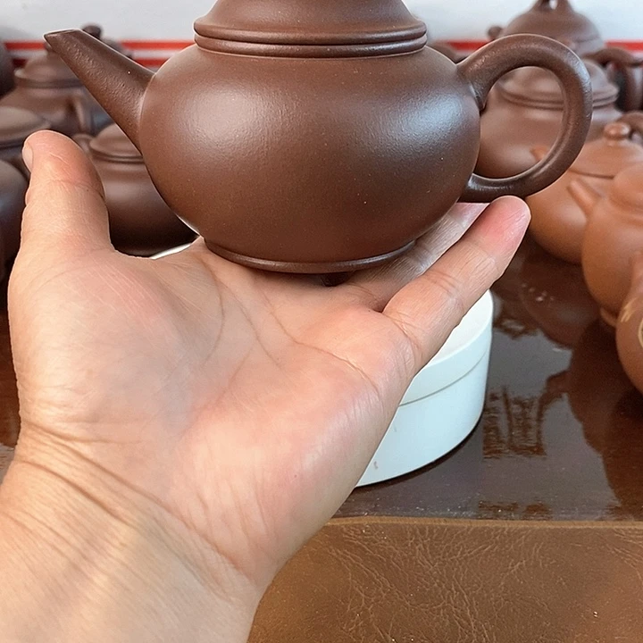茶壶紫砂老紫泥水平175cc