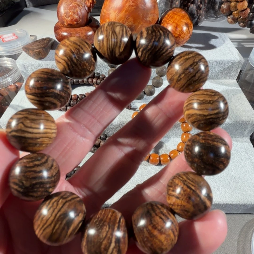 木质非金属印贡1.8满虎皮妖孽头档