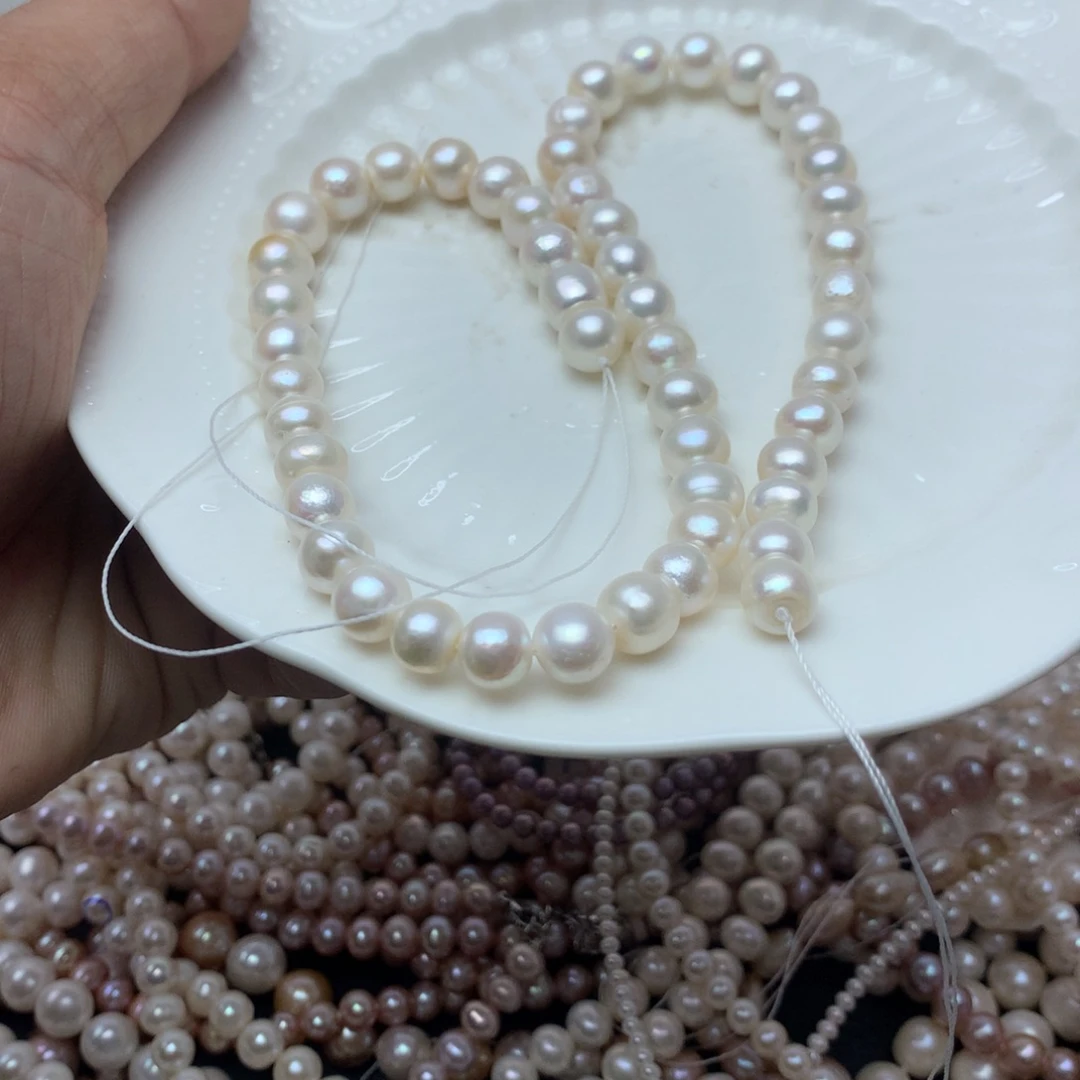 淡水珍珠8-9未镶嵌x2项链