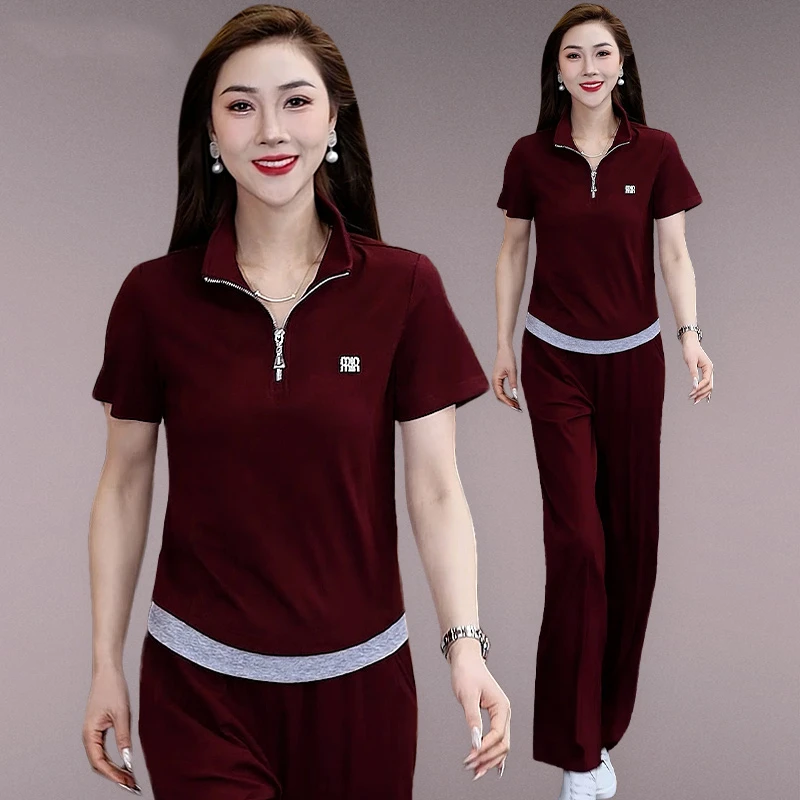 JOZDICE/纪治迪哲运动套装女款夏季轻奢时尚透气细腻气质休闲套装