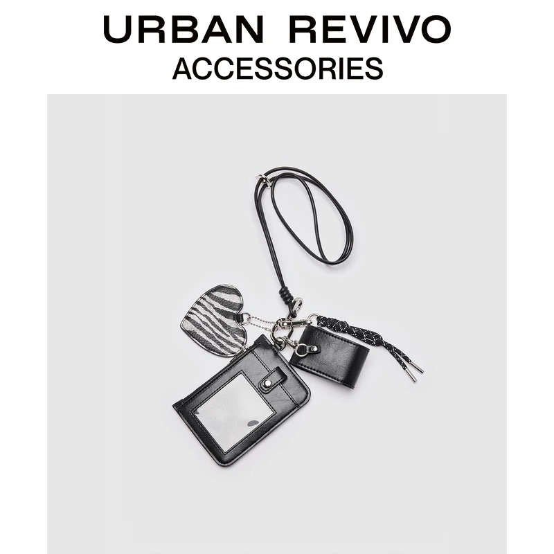 URBAN REVIVO2025秋季新款女士休闲爱心挂绳小挂包UAYA50313