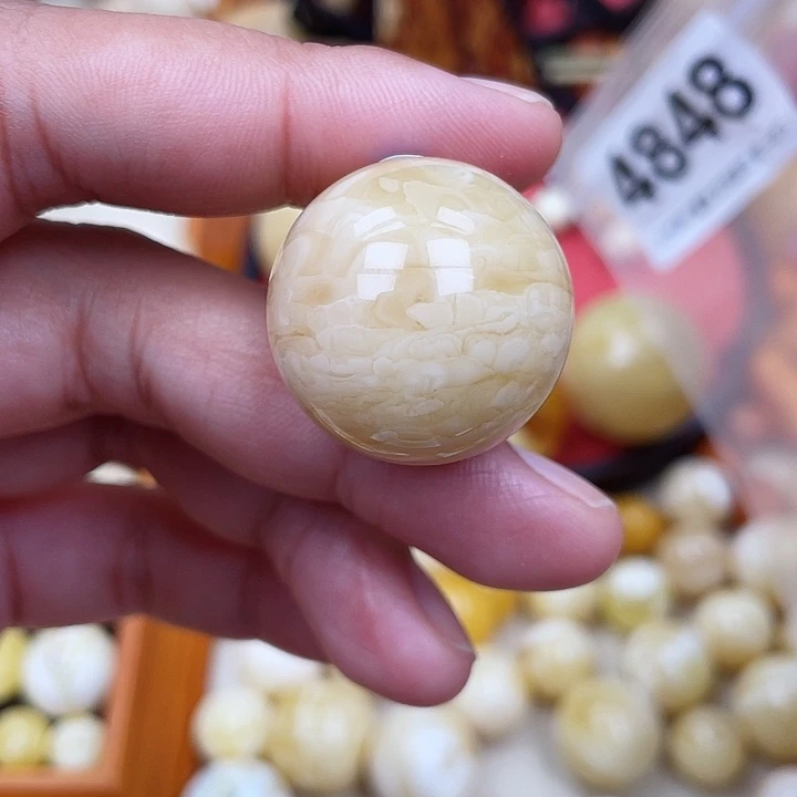蜜蜡未镶嵌珠宝奇石粉25.6虎皮