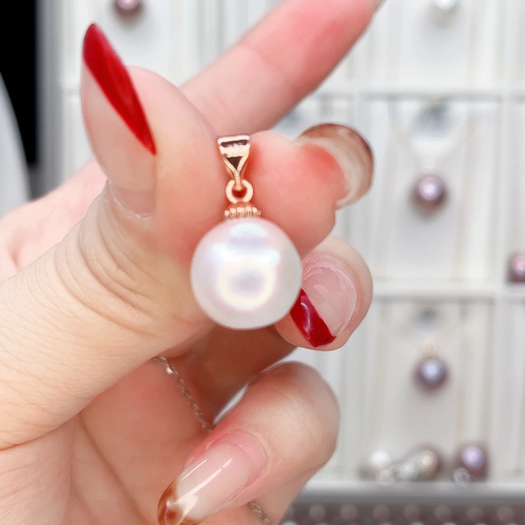 合金淡水珍珠吊坠(不含链)