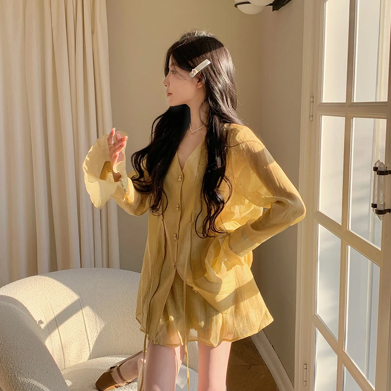 新中式国风套装女2025新款夏季气质清冷氛围感轻薄衬衫短裙两件套