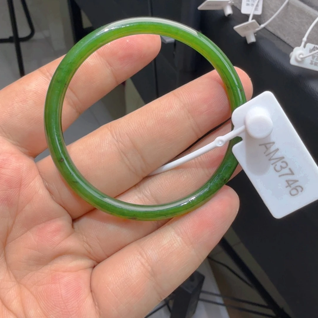 和田玉（碧玉）手镯未镶嵌55