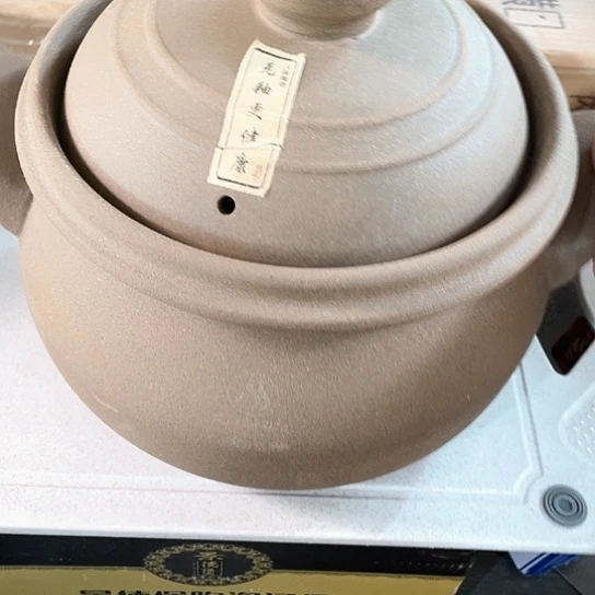 中式外贸单1个陶瓷大牌单4升远古石锅