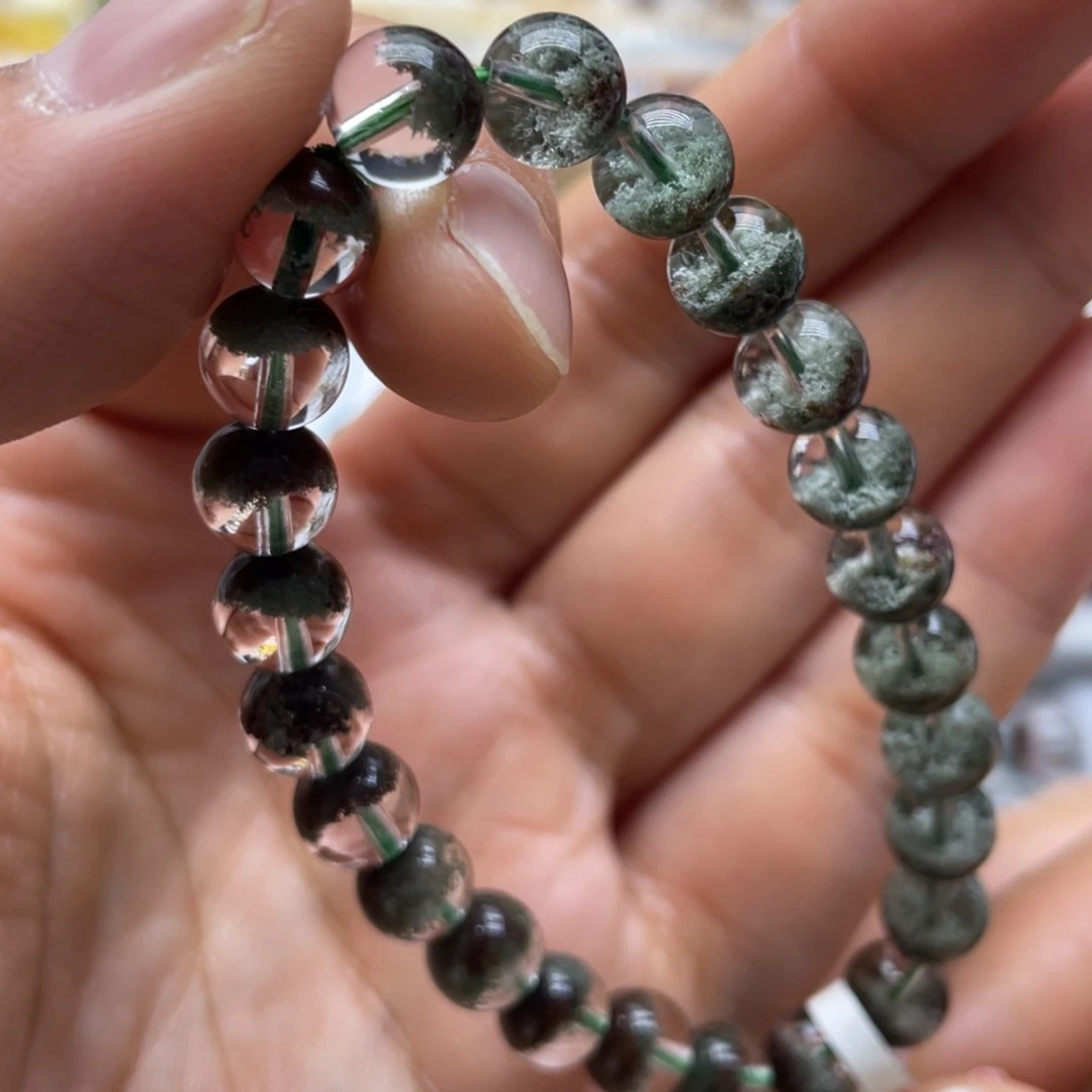 未镶嵌手链水晶绿幽灵